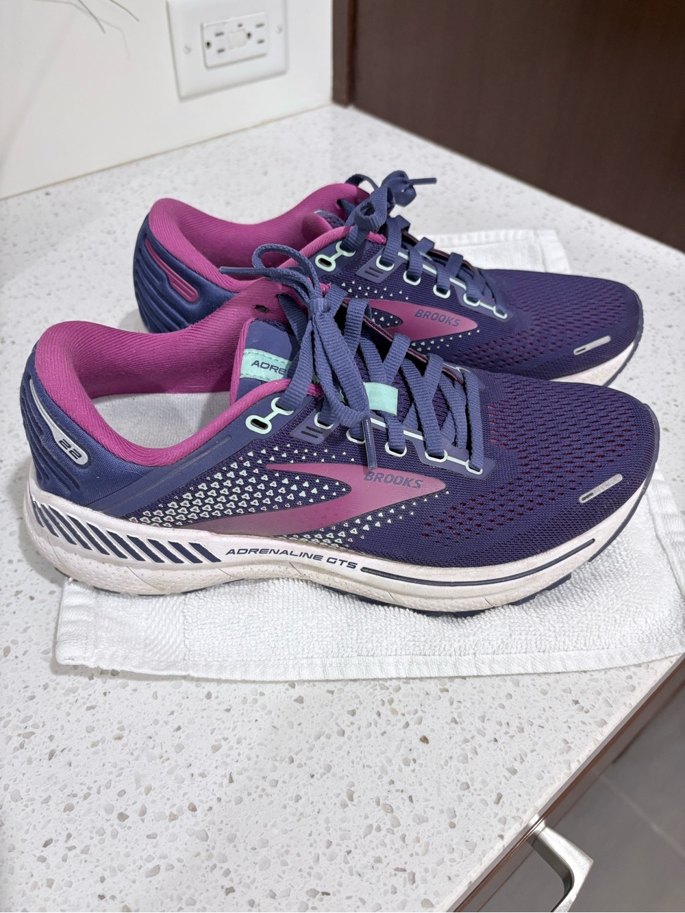 Brooks Women’s Adrenaline GTS Running Shoes in Purple and Pink